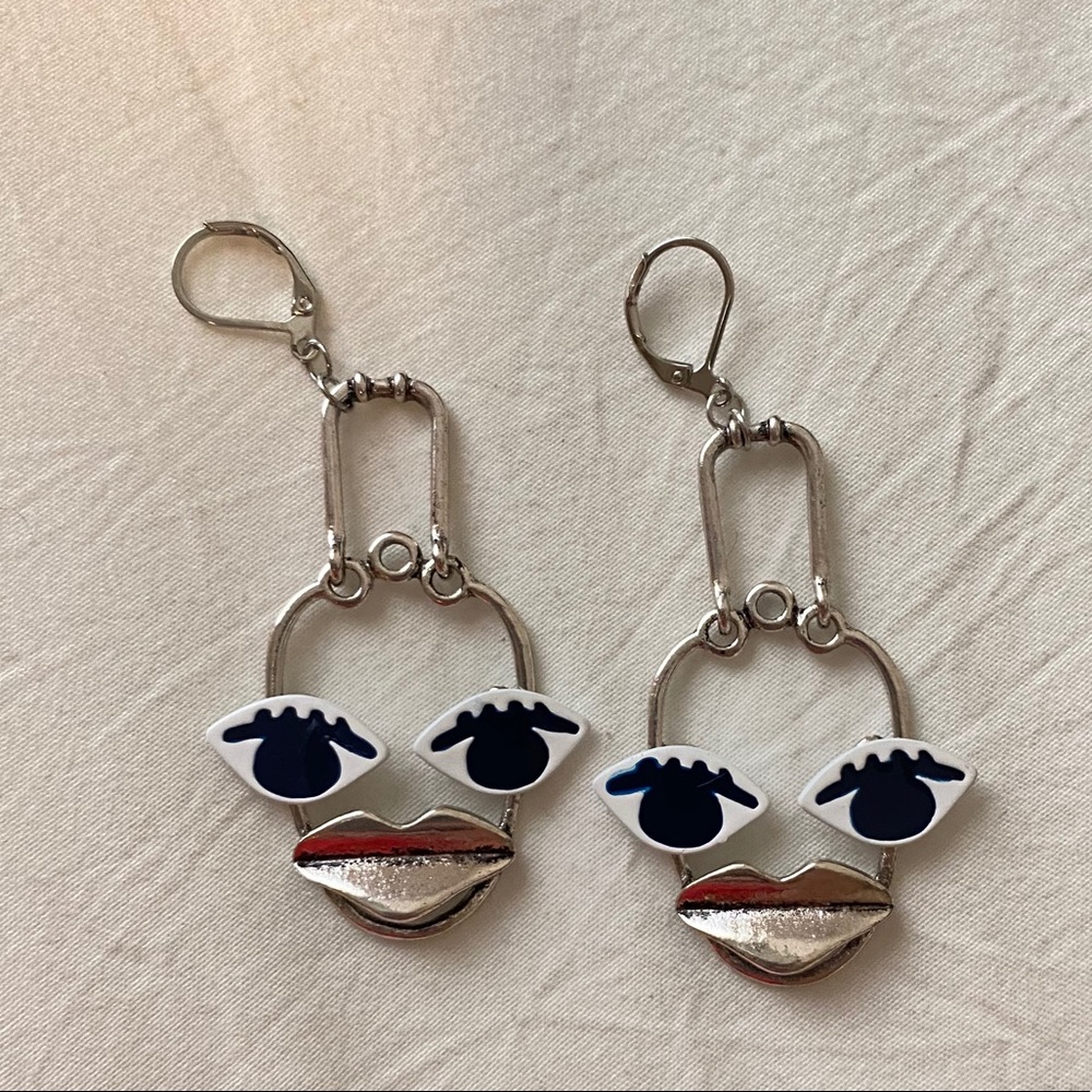 Face Drop Earrings